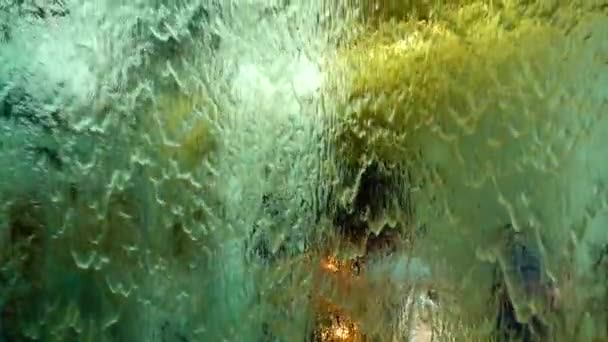 1080 Super Langzaam Water Gordijn Close Water Abstracte Achtergrond — Stockvideo