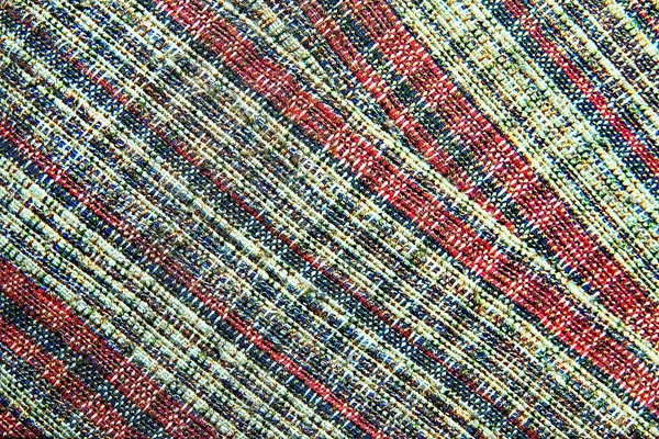 Thai Silk Ancient Fabric Handcraft Designer Textiles Peruvian Stripe Beautiful — Stock Photo, Image