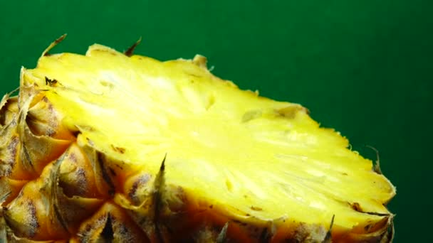 Ananas Phuket Felii Bucăți Fructe Delicioase Ananas Mâncare Tropicală Rotire — Videoclip de stoc