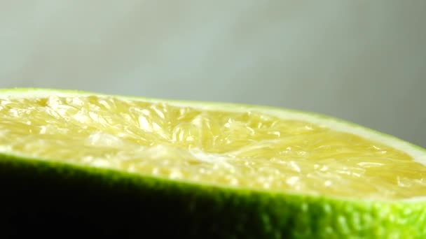 Macro Tiro Frutas Laranja Rotação Close Fresco Citrinos Laranja Fundo — Vídeo de Stock