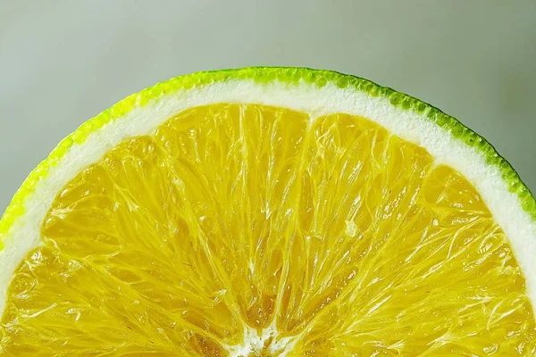 Macro Disparo Fruta Naranja Rotate Close Hasta Fondo Granito Cítrico — Foto de Stock