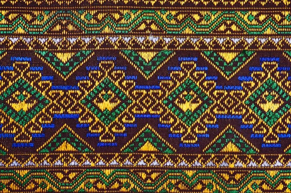 Mehr Als 100 Jahre Alte Bunte Thailändische Handarbeit Teppichoberfläche Peruanischen — Stockfoto