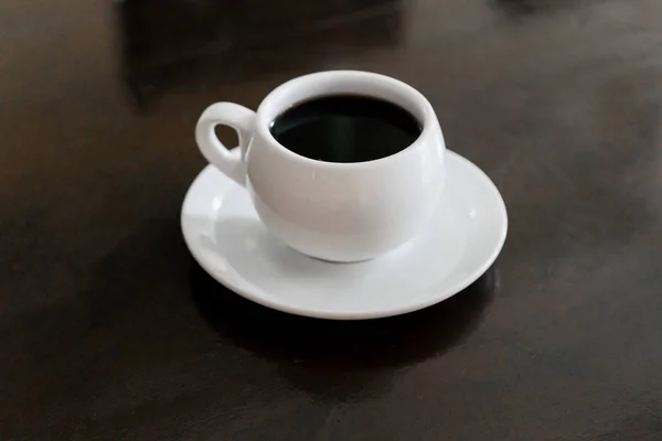 Una Taza Café Plato Porcelana — Foto de Stock