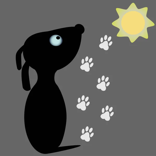 Diseño de logotipo para paseos de perros, formación o negocios relacionados con perros — Archivo Imágenes Vectoriales