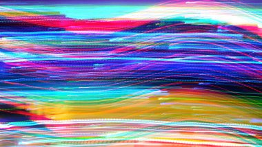 Aydınlatma, hareket bulanıklığı, Rgb renk soyut.