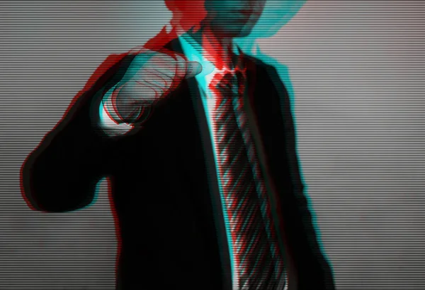 Abstrakte Farbdoppelbelichtung, Panne — Stockbild Abstrakte Farbdoppelbelichtung Panne — Stockfoto