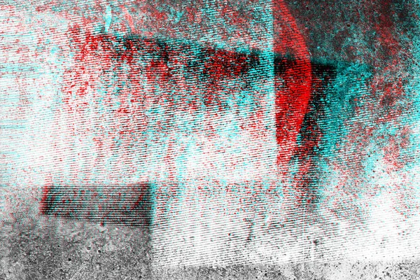 Abstrakte Fotokopie Textur Hintergrund Farbe Doppelbelichtung Glitch — Stockfoto