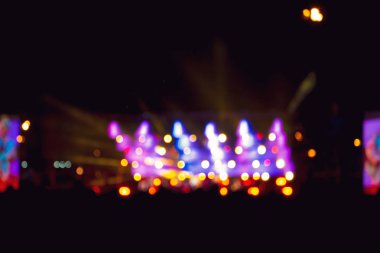 arka plan görüntüsü ile ufuk bulanık sahne ışıkları