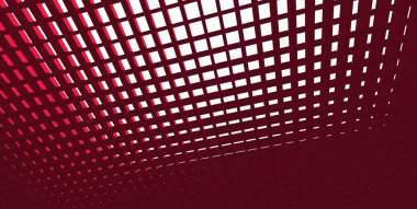 3d illüstrasyon mimarisi bina perspektif çizgileri.