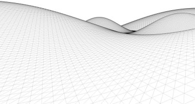 Soyut arazi kablosuz manzara arkaplanı.