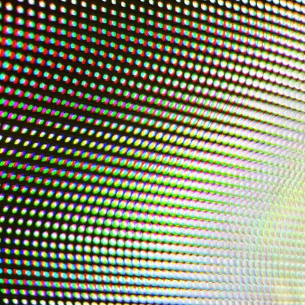 Fond LED abstrait, fond, couleur, affichage, points, lumineux, électricité — Photo