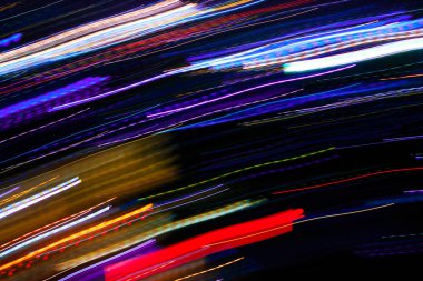 Soyut hareket şehir gece aydınlatma.