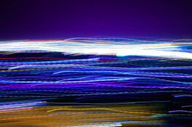 Soyut hareket şehir gece aydınlatma.