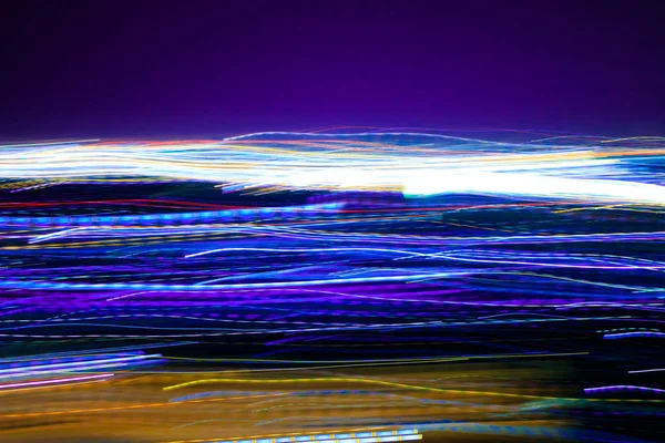 Soyut hareket şehir gece aydınlatma.