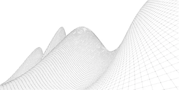 Абстрактна 3d рельєфна рама, 3d ілюстрація, зовнішня крива — стокове фото