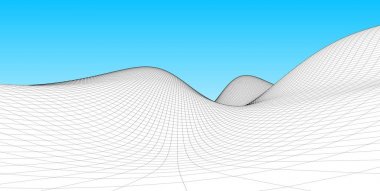 Vadiler ile Dağlarda Arazi Cyberspace.