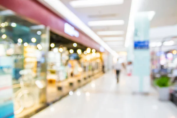 Borrão Abstrato Com Bokeh Shopping Center Desfocado Loja Partida Para — Fotografia de Stock