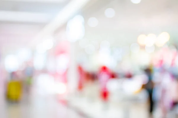 Borrão Abstrato Com Bokeh Shopping Center Desfocado Loja Partida Para — Fotografia de Stock