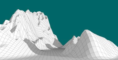 Arazi, dağlar, çöl, kum ulağı, Dünya'nın arka plan kavramı İllüstrasyon