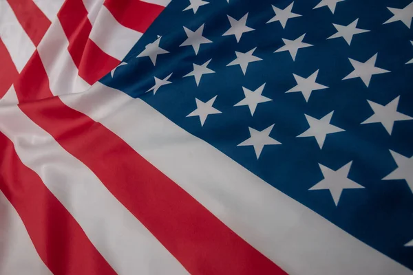 Κοντινό Πλάνο Αμερικανική Σημαία Ηπα Σημαία Φόντο Αντίγραφο Χώρο Άνω — Φωτογραφία Αρχείου