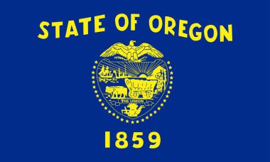 Oregon devlet bayrağı - ABD düz