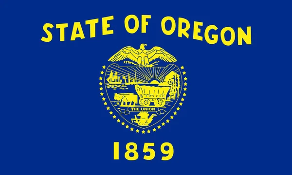 Oregon devlet bayrağı - ABD düz