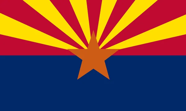 Vlakke Arizona Vlag Usa — Stockfoto