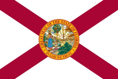Florida Devlet bayrağı - ABD düz