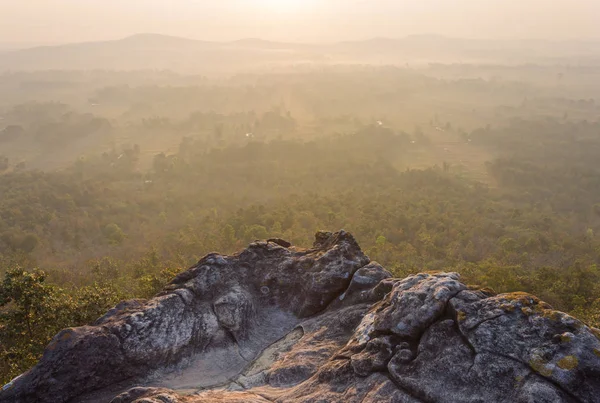 Pha Hua Rue Rock Cliff Mountain Hill Atracciones de Phayao Tailandia — Foto de Stock