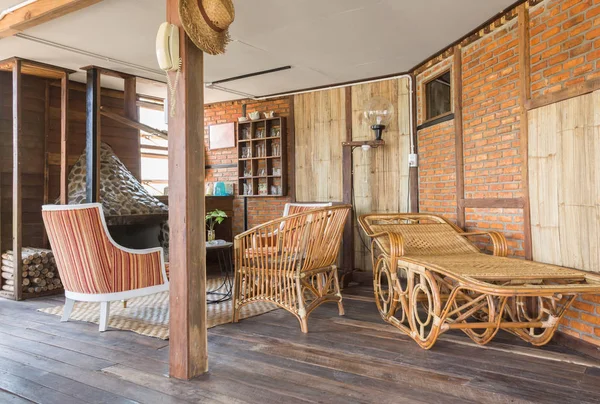 Interior Design Room in Country Loft Style