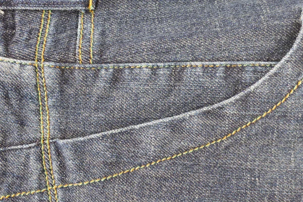 Kant donker blauwe jeans Pocket of denim Pocket achtergrond — Stockfoto