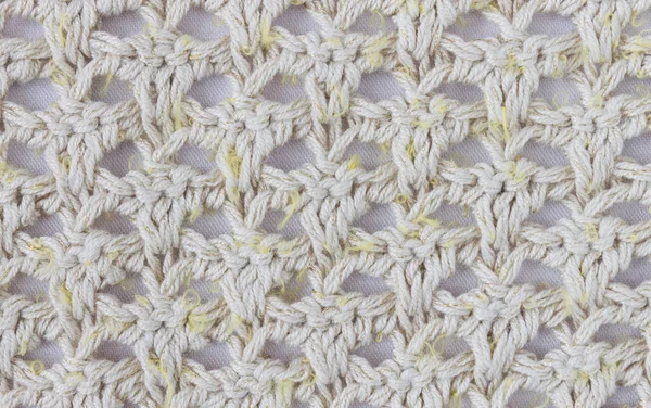 Yellow Knitting Pattern or Knitted Pattern Background Close Up V