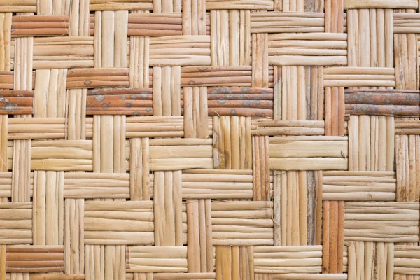 Textura de tecelagem de bambu ou padrão de tecelagem de bambu Fundo — Fotografia de Stock