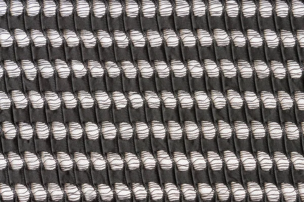 Siyah Beyaz Örgü Deseni veya Örme Desen Arka Plan C