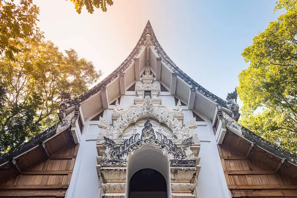 Пхайао Таиланд Декабря 2019 Года Тайская Деревянная Церковь Аналайо Ват — стоковое фото