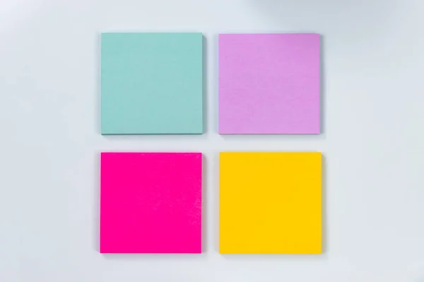 Couleur Sticky Note Note Pad Comme Vert Violet Rose Jaune — Photo