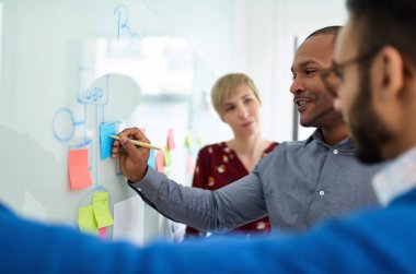 Başlangıç beyin fırtınası stratejileriyaratıcı bin yıllık iş arkadaşlarından oluşan farklı ekip