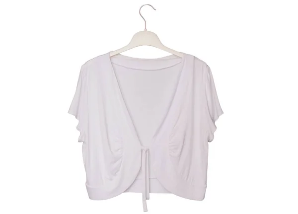 White Blouse White Background Female Clothing Romantic Style Summer Clothes — Stock Photo, Image