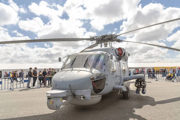 2018年9月21日 土耳其伊斯坦布尔 西科斯基 Sh70 Seahawk 直升机在 Teknofest 9月20日至第二十三在 Stanbul 新机场举行的航空航天和技术节 — 图库照片