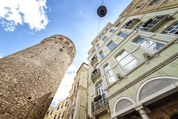 Galata Tower Apartments Galata District Istanbul Turkey — Stock Photo, Image