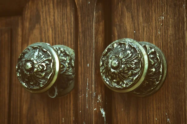 Antique Door Knobs Nuruosmaniye Mosque Istanbul Turkey — Stock Photo, Image