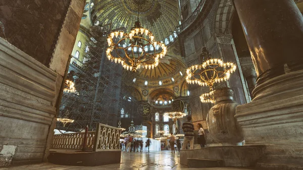 Istanbul Turquia Maio 2018 Detalhe Interior Santa Sofia Uma Basílica — Fotografia de Stock