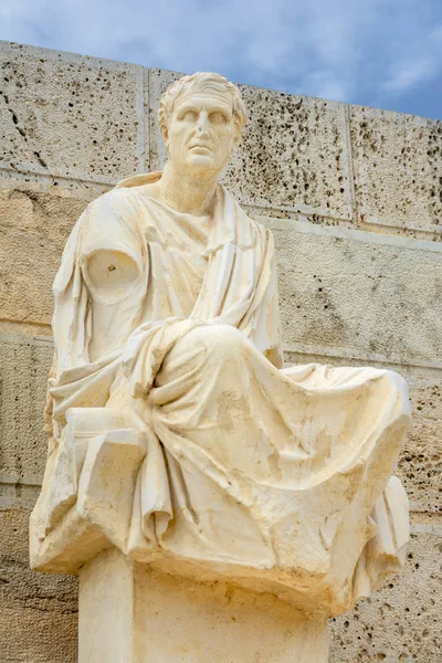 Athen Griechenland September 2016 Statue Von Menander Einem Griechischen Dramatiker — Stockfoto