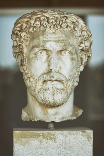 Афины Греция Сентября 2016 Глава Статуи Музея Древней Агоры Стоа — стоковое фото