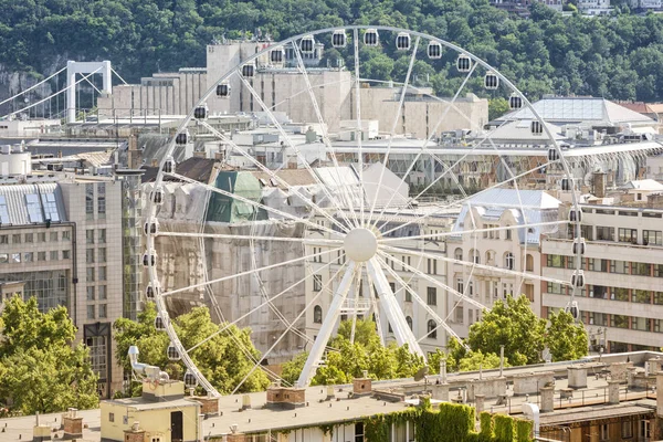 Budapest Hungary July9 2015 Вид Воздуха Sziget Eye Колесо Обозрения — стоковое фото