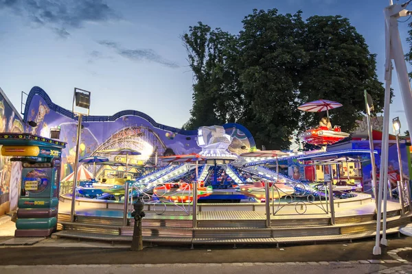 Wien Österrike Juli 2016 Nöjesfält Från Wurstelprater Nöjes Park Och — Stockfoto