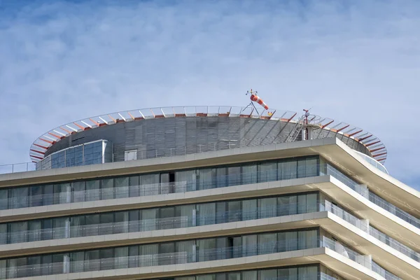 Helicopter Landing Pad On Top Of A Skyscraper