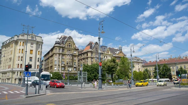 Будапест Хангария Июля 2015 Старые Здания Перед Большим Рынком Будапешта — стоковое фото