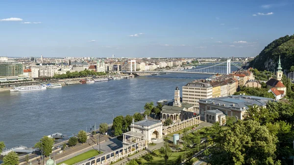 Вид Будапешт Замка Буда Венгрия — стоковое фото