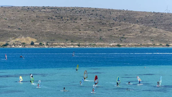 Windsurfingu Alacati Izmir Turecko — Stock fotografie